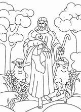 Good Shepherd Am Coloring Pages Getcolorings Color Printable Jesus sketch template