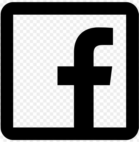 hd png facebook logo transparent black  white png transparent  clear