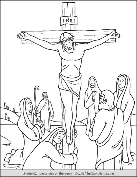 stations   cross coloring pages  catholic kid