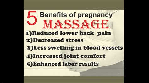 5 Important Benefits Of Pregnancy Massage Revealed Youtube