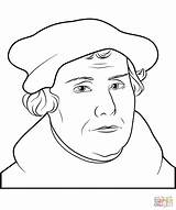 Luther Protestant Reformation Supercoloring Basteln sketch template