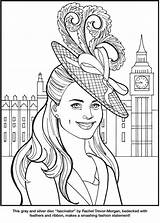 Coloring Pages Kate Royal Book Duchess Dover Publications Doverpublications Sheets Fashion Royalty Princess Fashions Cambridge Kids Adult Eileen Rudisill Miller sketch template