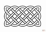 Celtic Coloring Knot Rectangular Basic Pages Celtique Rectangulaire Coloriage Noeud Printable Pattern Through Drawing sketch template