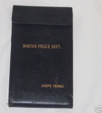 vintage leather police citationticket book wtickets