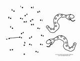 Dot Snake Abc Coloring sketch template