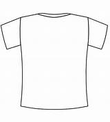 Blank Shirt Tshirt Back Template Clipart Printable Outline Shirts Plain Clip Coloring Pages Colouring Cliparts Pdf Kids Line Library Find sketch template