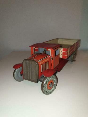 mooie antieke blikken speelgoed vrachtwagen   antiek speelgoed marktplaatsnl