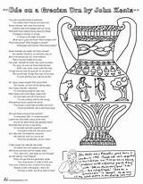 Urn Grecian Ode Poems sketch template