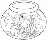 Fish Coloring Pages Kindergarten Preschool Mau Tranh Animals Printables Printable Sheets Animal Worksheets Color Con Tô Bowl Màu Painting Other sketch template