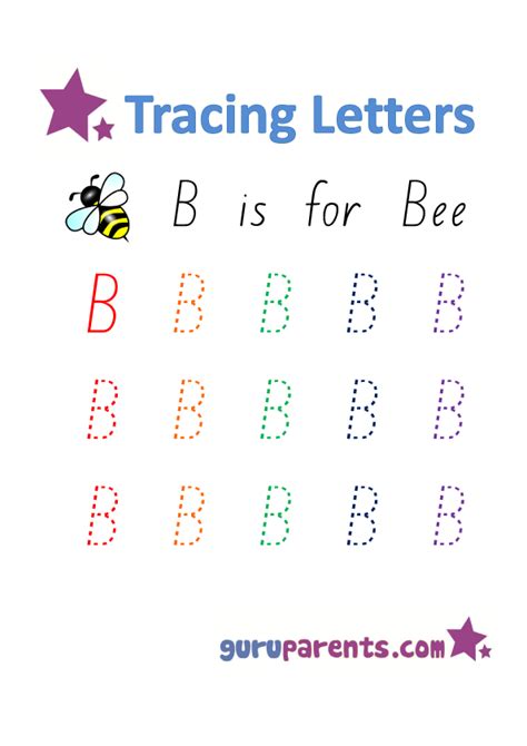 letter b worksheets guruparents