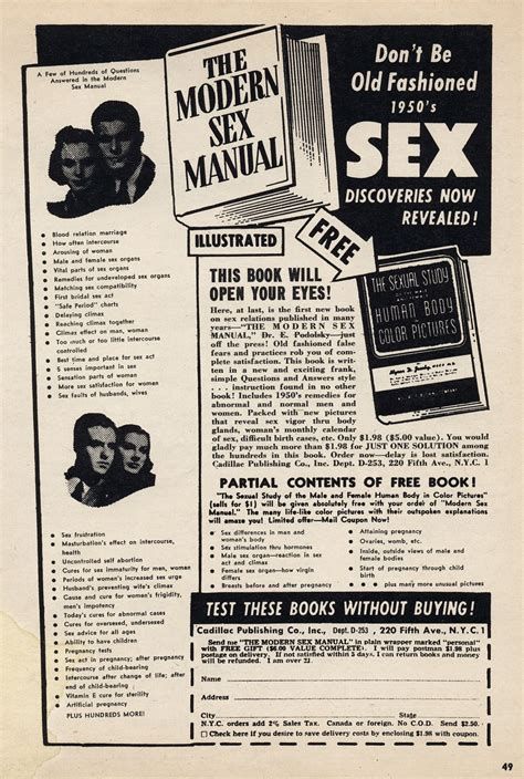 22 vintage ads for how to sex books from between the 1950s and 1970s