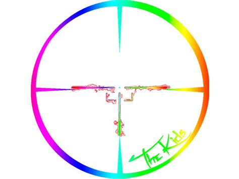 cross  drawn  rainbow colors   white background