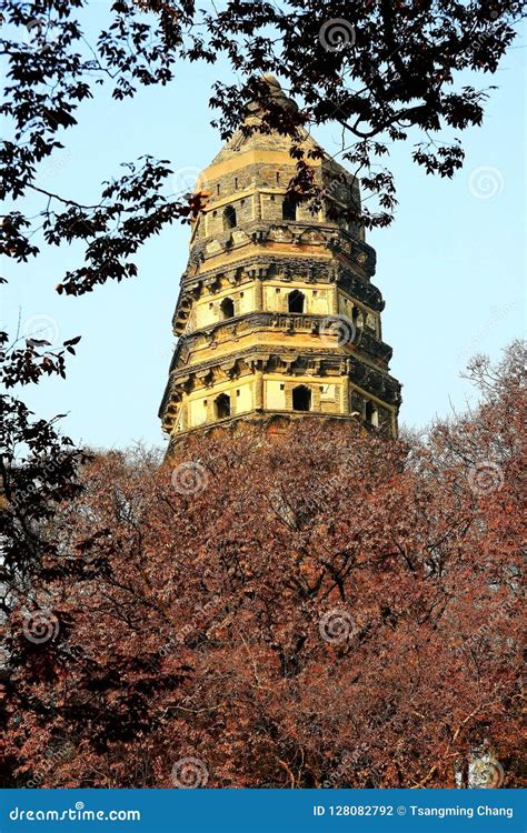 chinese traditional pagoda architecture stock photo image  heritage
