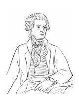 Jefferson Thomas Coloring Pages Lafayette Printable Drawing Marquis Getdrawings sketch template