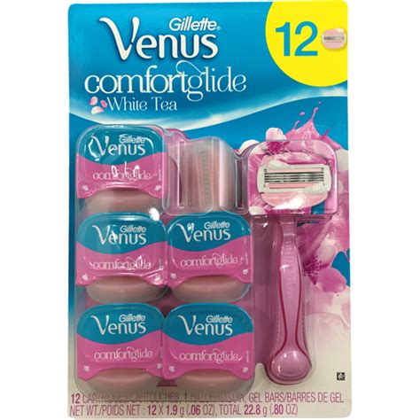 venus comfort glide triple blade razor  stick  blades body