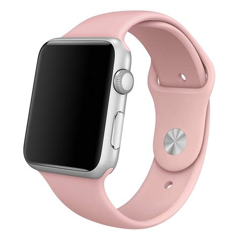 rubberen sport bandje voor de apple  mm sm light pink watchbands shopnl