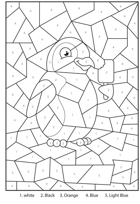 color  number pictures worksheets activity shelter coloring pages