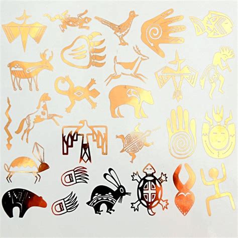 native symbols decals sheet artglasssuppliescom