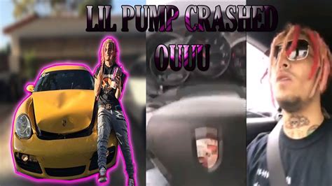 lil pump crashed   car youtube
