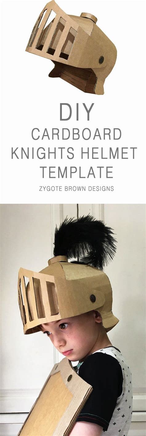 Cardboard Knight Helmet Template Beautiful Diy Cardboard
