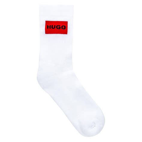 hugo  pack label crew socks men crew socks flannels