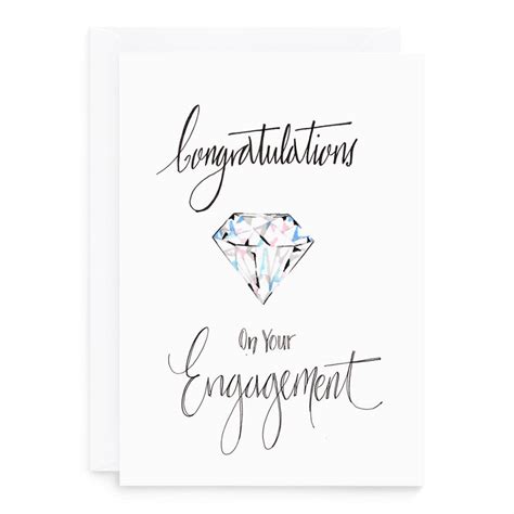engagement congratulations card  ajcde notonthehighstreetcom