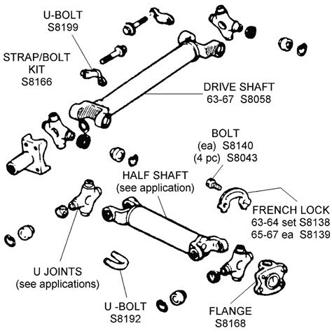 drive shaft  related diagram view chicago corvette supply