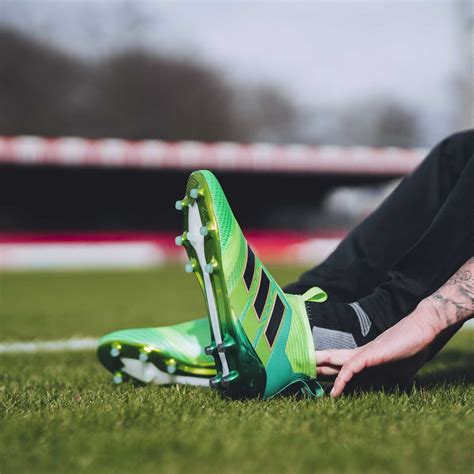 solar green adidas ace  purecontrol turbocharge pack boots unveiled footy headlines