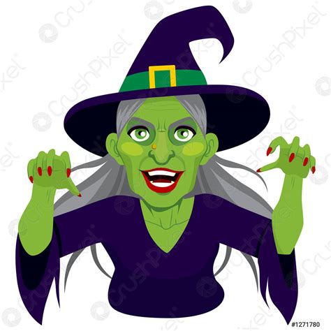 evil scary witch stock vector  crushpixel