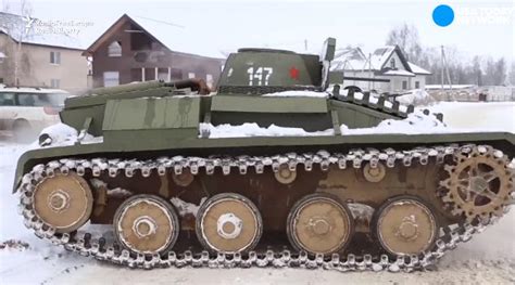 Homemade Soviet Era Armor Tank Raises Eyebrows