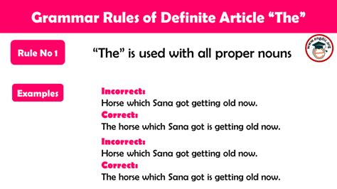 rules  definite article  examples   engdic