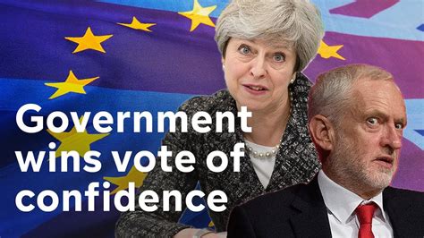 government wins  confidence vote  brexit chaosbrexit youtube