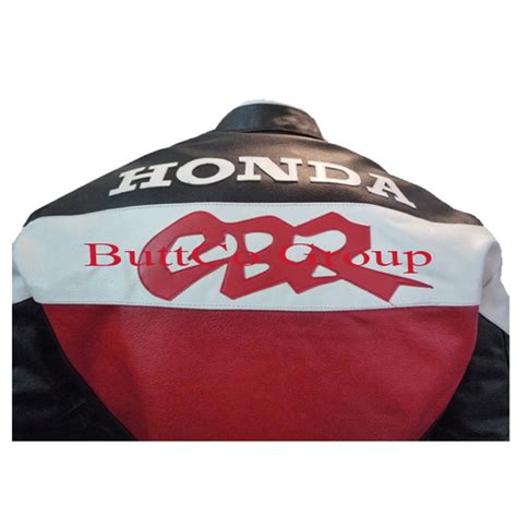 honda cbr cowhide leather motorcycle safety racing jacket  shipping