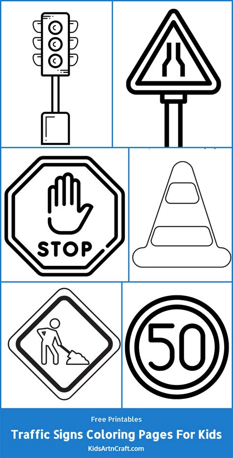 printable traffic signs coloring pages printable templates