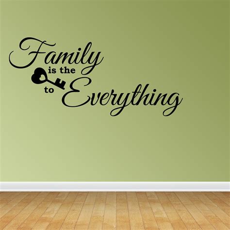 wall decal quote family   key   inspirational