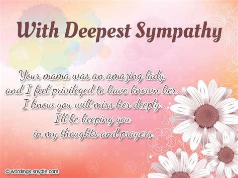 Sympathy Messages Sympathy Card Messages Examples