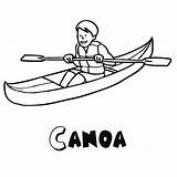 Canoa Montana sketch template