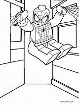 Spiderman Pages Lego Coloring Drawing Getdrawings sketch template
