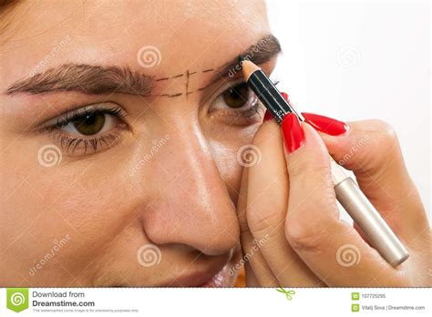 procedure  eyebrow correction stock image image  care head