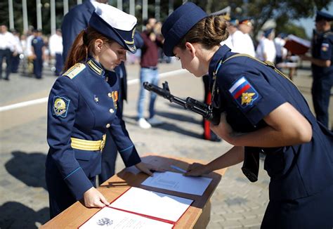 stunning cadet girls take military oath at russian