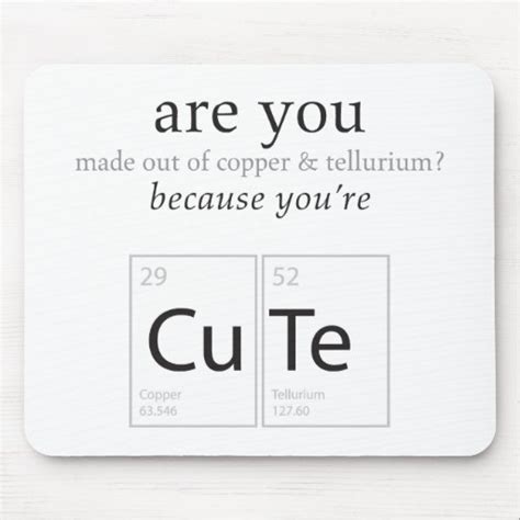 Are You Cute Nerdy Science Geek Humor Mousepad Zazzle