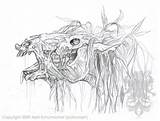 Kelpie Pallanoph Cheval Mythical Creatures Cauchemar Schumacher sketch template