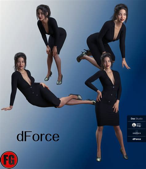 fg dforce professional suit for genesis 8 female s daz 3d