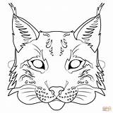 Lynx Luchs Lince Maske Malvorlagen Supercoloring Mascara Linces sketch template