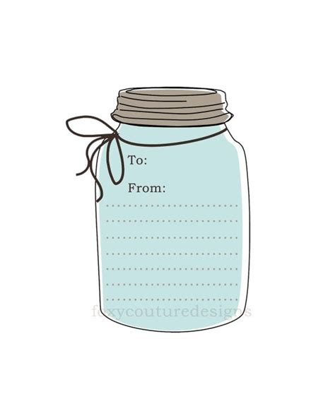 items similar  printable diy mason jar tagslabels rustic mason