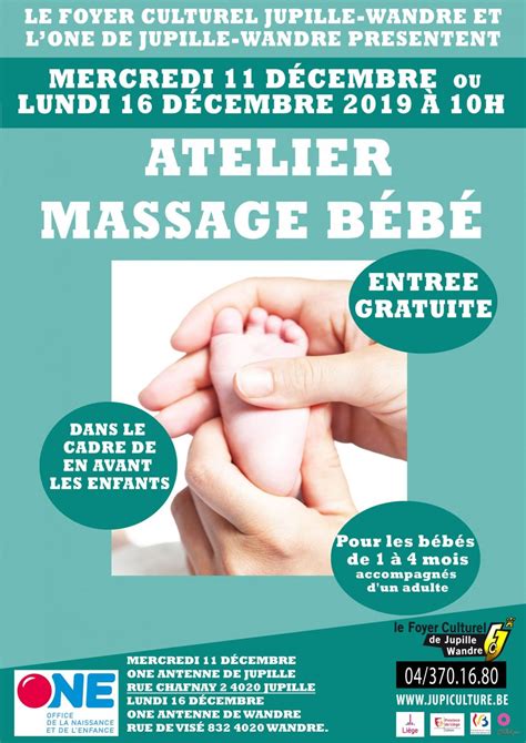 Atelier Massage Bébé Agenda Todayinliege