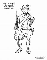 Revolutionary Guides Solder Troops sketch template