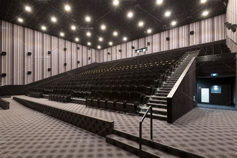 big modern cinema hall high quality architecture stock  creative market