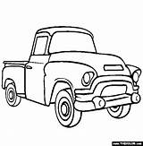 Coloring Truck Chevy School Old Monster sketch template