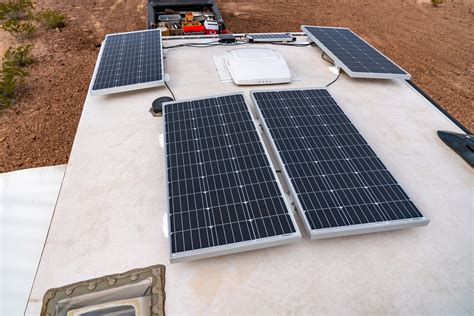 rv solar part 3 installing rooftop solar panels adventurous way